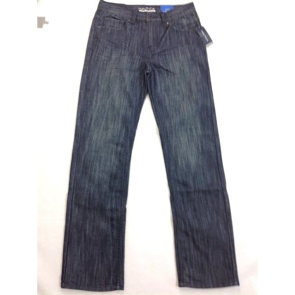 NAUTICA Boy's Size 14 Denim Jeans Pants Straight Fit NWT MSRP $39.50 - Picture 1 of 6
